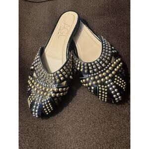 AGL Milly leather STUDDED mules SIZE 6.5 (SAN100